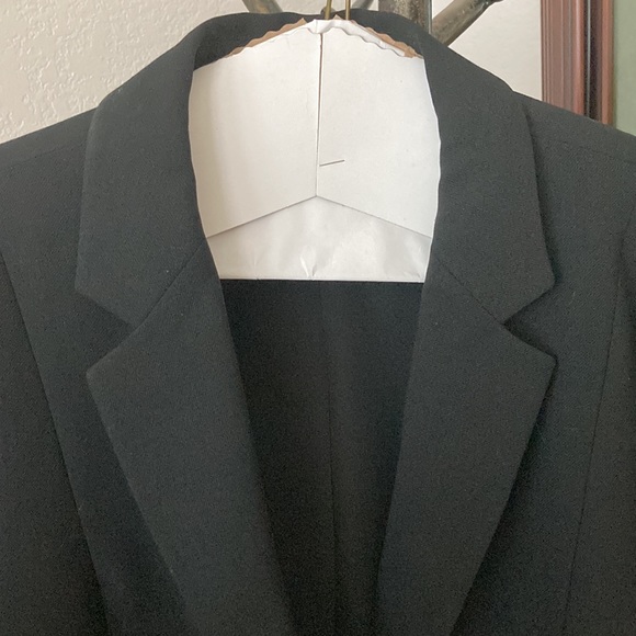 Armani Collezioni Vintage Black Long Blazer Size Medium - Picture 9 of 9